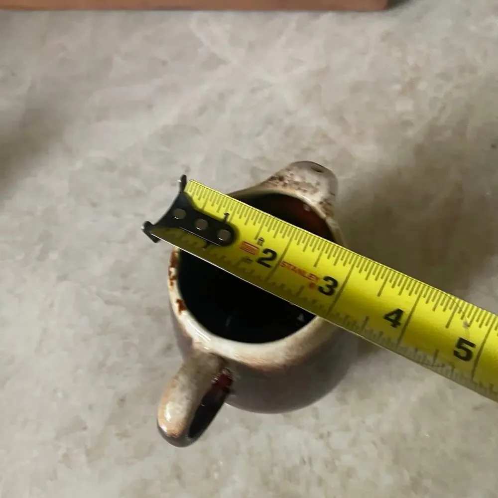 McCoy drip glaze pottery creamer/gravy/syrup